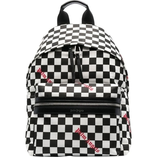 Palm Angels Sac à dos Damier Check Logo Backpack schwarz