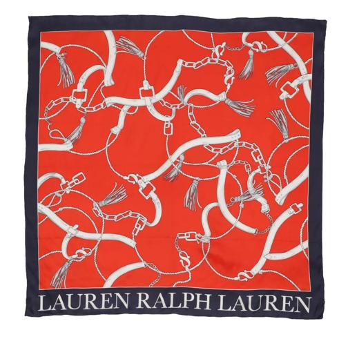 Lauren Ralph Lauren Angelina Square Scarf Dusk Orange Neckerchief