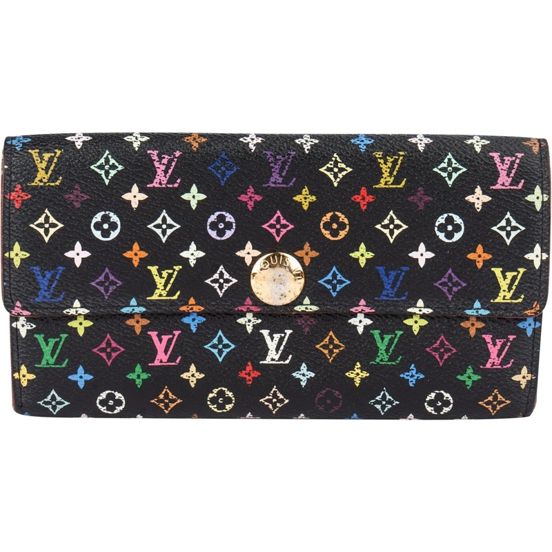 Louis Vuitton Geldbörse Louis Vuitton Limited Murakami Multicolor Sarah Wa schwarz