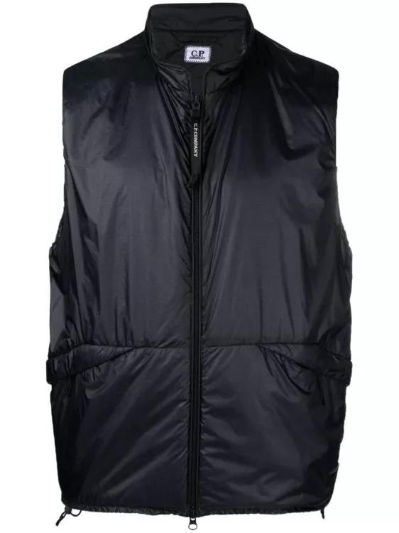 CP Company - Black Lens-Detail Zip-Up Gilet - Größe 52 - black