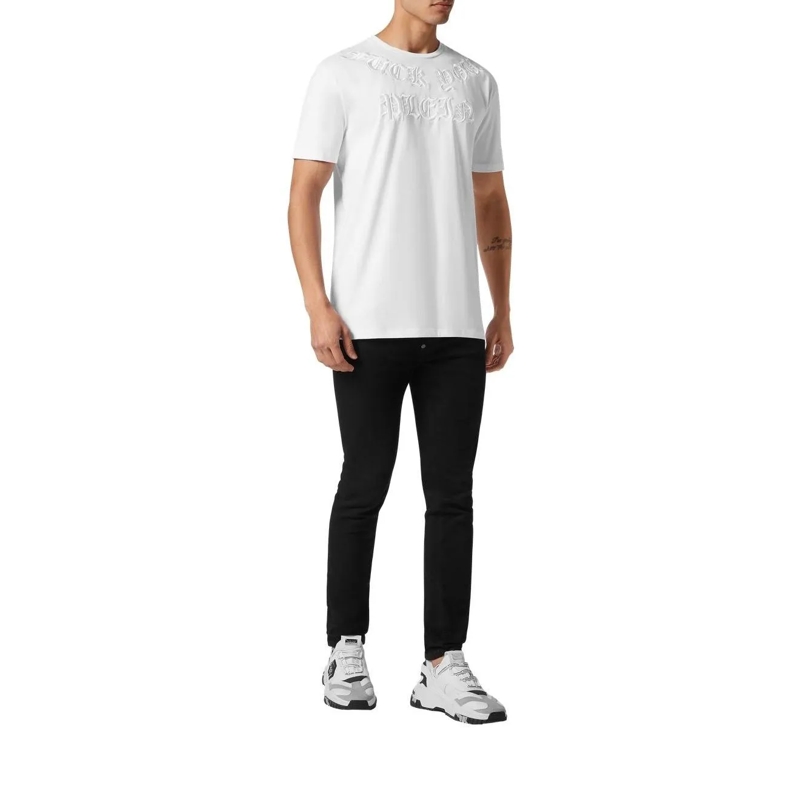 Philipp Plein T-Shirt T-Shirt Gothic Plein weiss(Image 3)