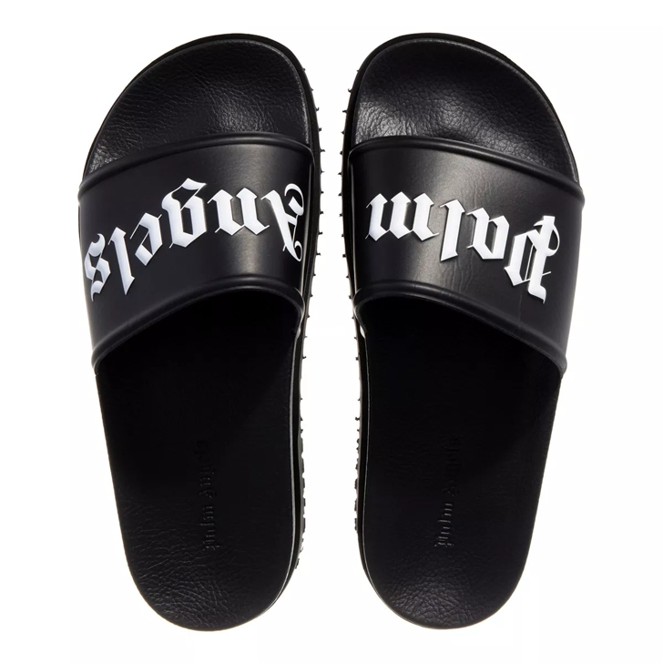 Palm Angels Platform Slide Black White