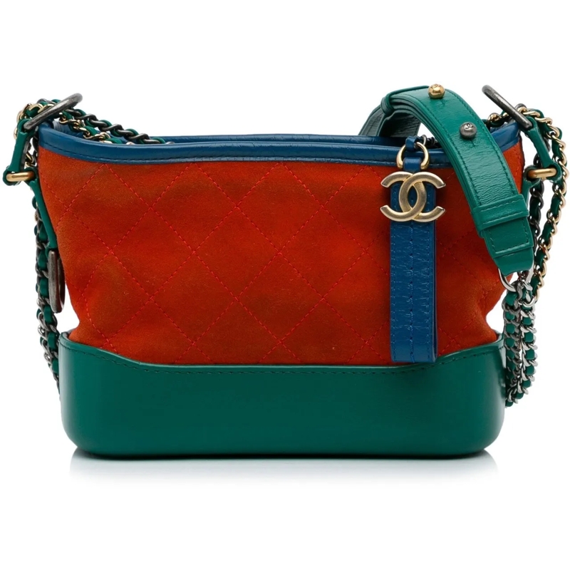 Chanel Sac à bandoulière Small Suede Gabrielle Crossbody orange
