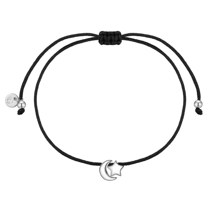 Glanzstücke München Armband Sterling Silber Armband Mond/Stern silber