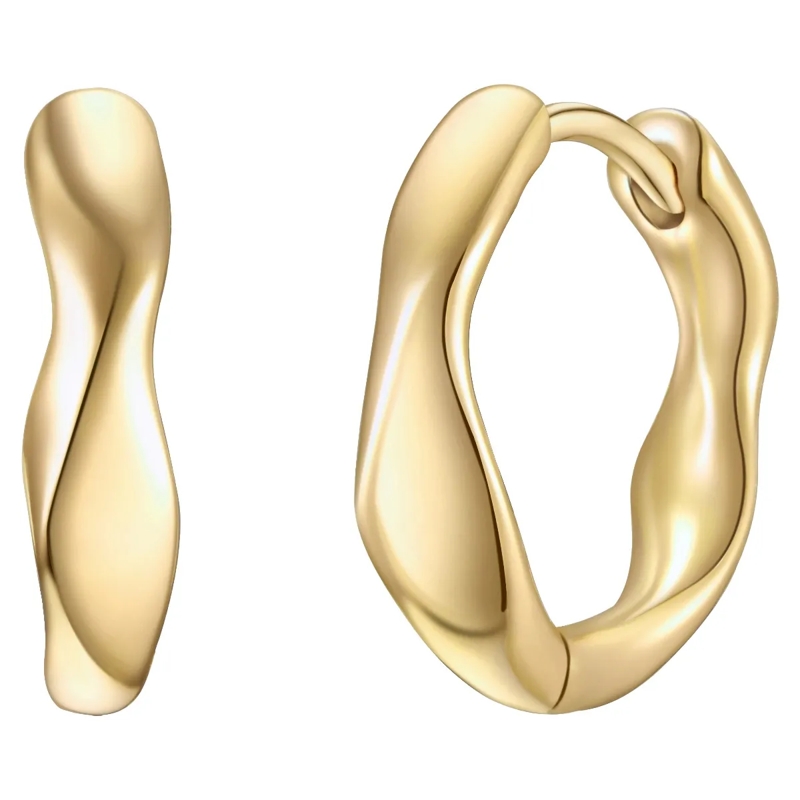 Glanzstücke München Ohrhänger Sterling Silber Creolen gold