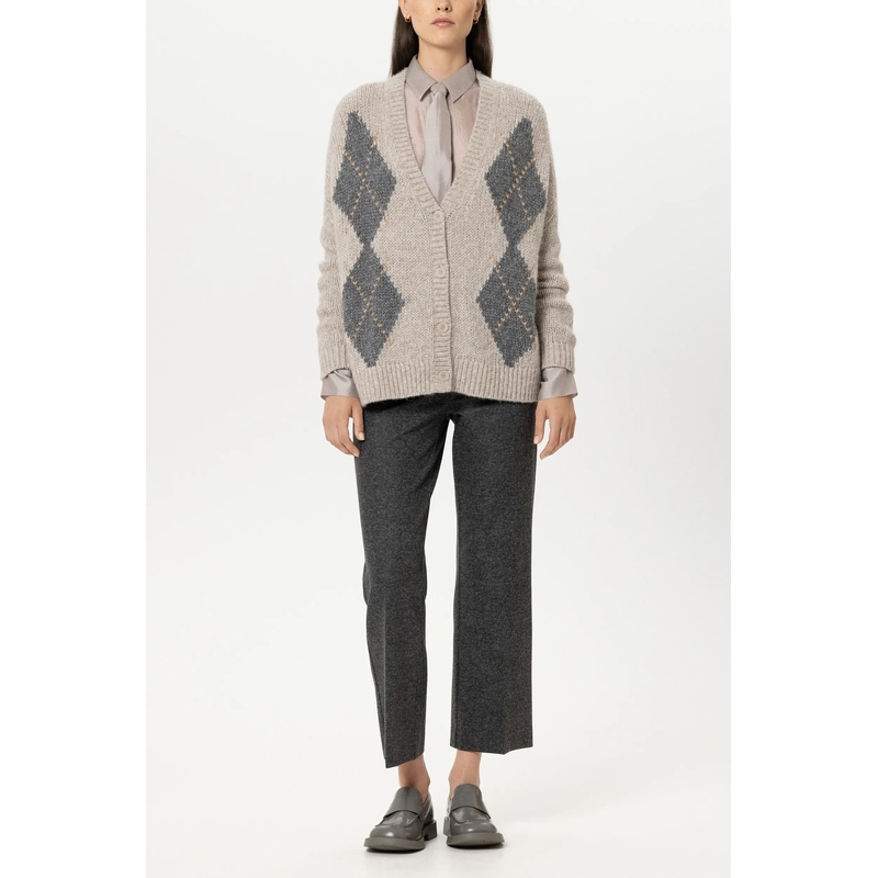 Luisa Cerano Vest Strickjacke aus Alpaka-Woll-Mix grau(Image 2)