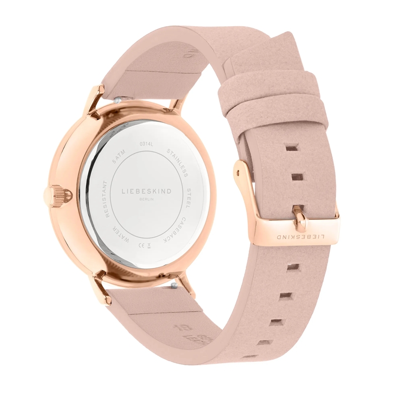 Liebeskind Berlin Multifunktionsuhr Echtleder Armbanduhr rosa(Image 3)