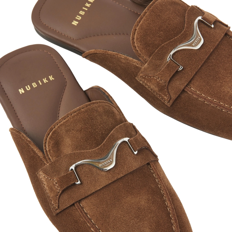 Nubikk Mules Joan Mule (L) Brown Suede(Image 6)