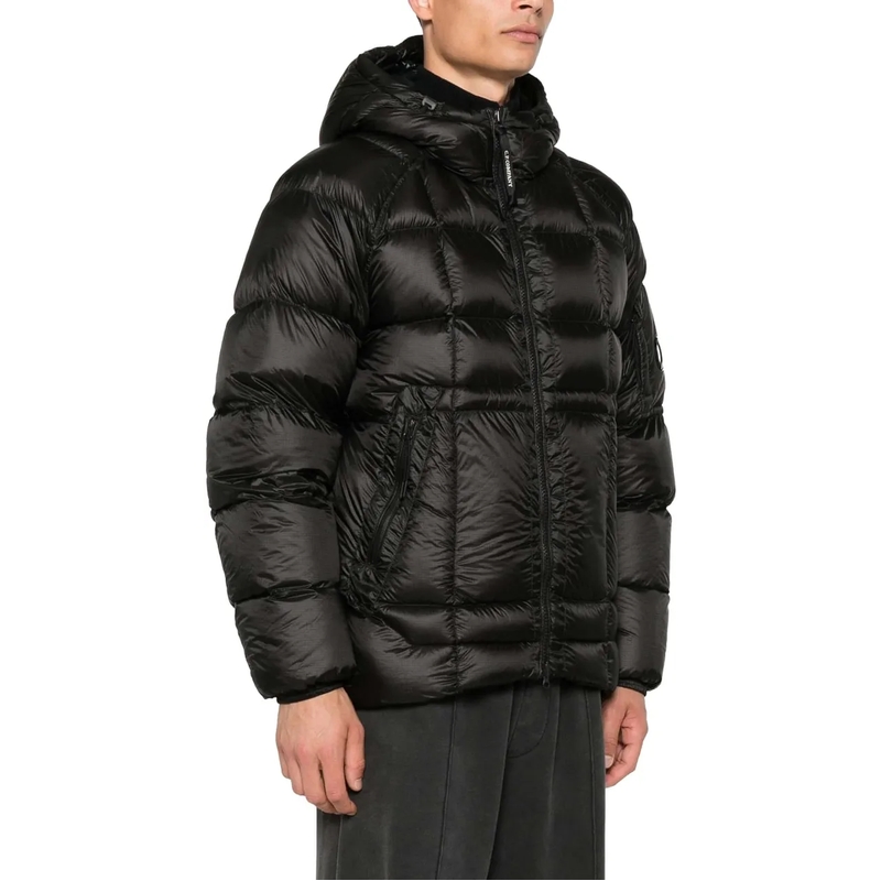 CP Company Daunenjacke Quilted Insulated Down Jacket With Hood Schwarz(Image 5)