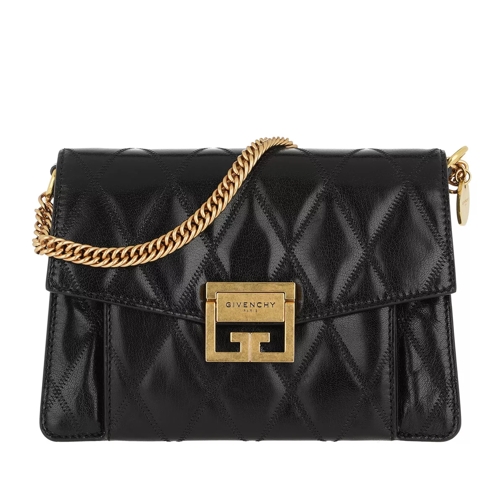 Givenchy Small GV3 Bag Diamond Quilted Leather Black Schooltas