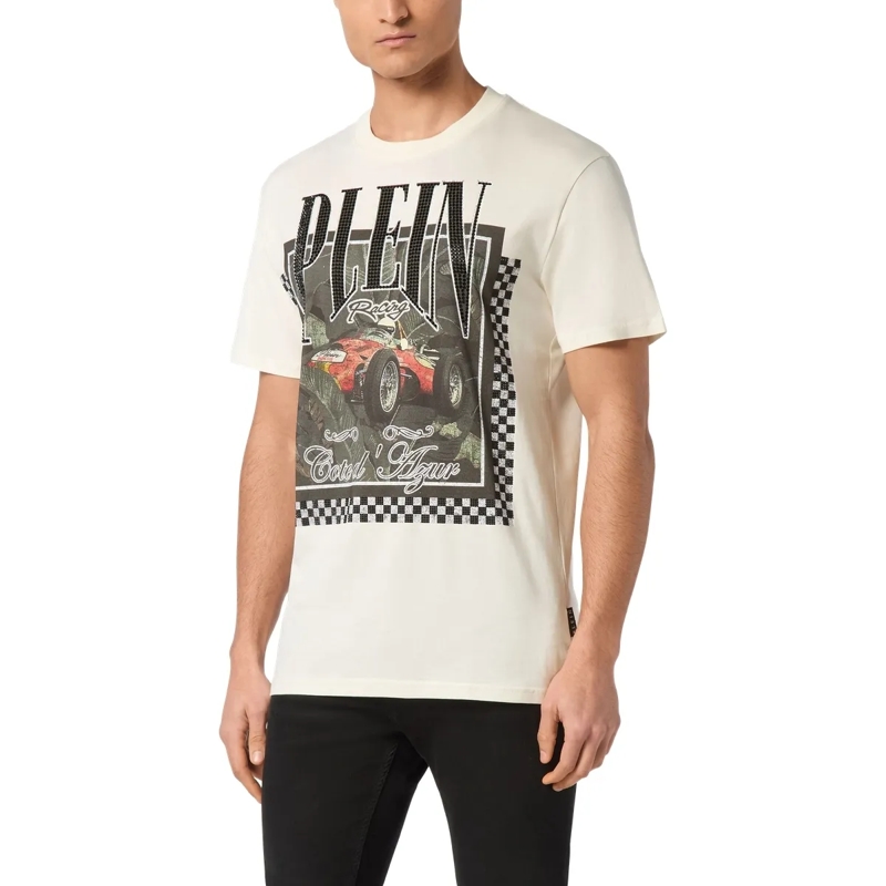 Philipp Plein T-Shirt T-Shirt Racing weiss(Image 2)