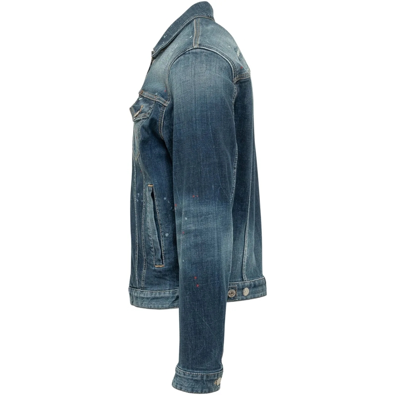 Dsquared2 Veste en jean Giacca Sportiva in Denim con Bottoni blau(Image 3)