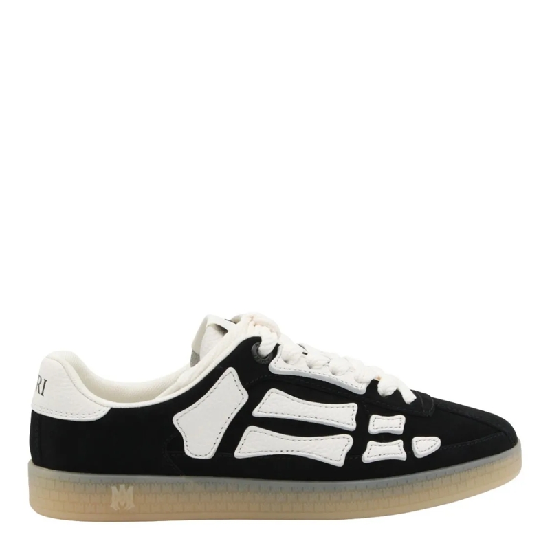 Amiri Low-Top-Sneaker Black Sneakers With Bone-Shaped Overlays Black