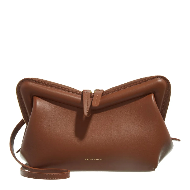 Mansur Gavriel Crossbody Bag Mini Frame Shoulder Bag In Brown Leather Brown