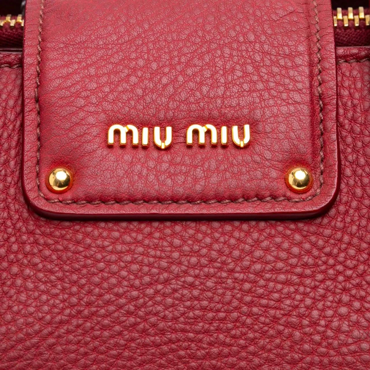 Thumbnail - Miu Miu Hobo Bags - Goatskin Madras Satchel - Gr. unisize - in Rot - für Damen