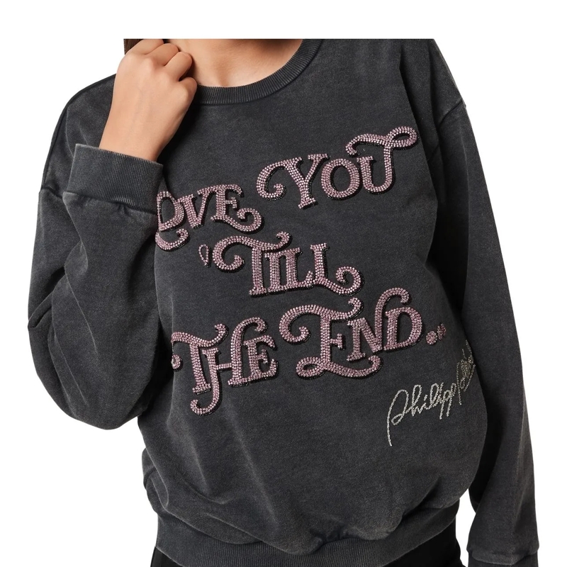 Philipp Plein Sweatshirt Sweatshirt Ls Love schwarz(Image 5)