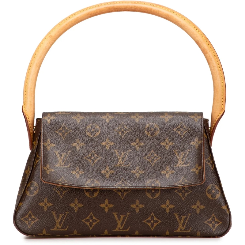 Louis Vuitton Schultertasche Monogram Mini Looping braun