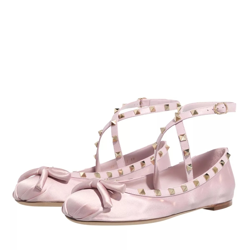 Valentino Garavani Ballerinas Ballerina Rockstud Water Lilac