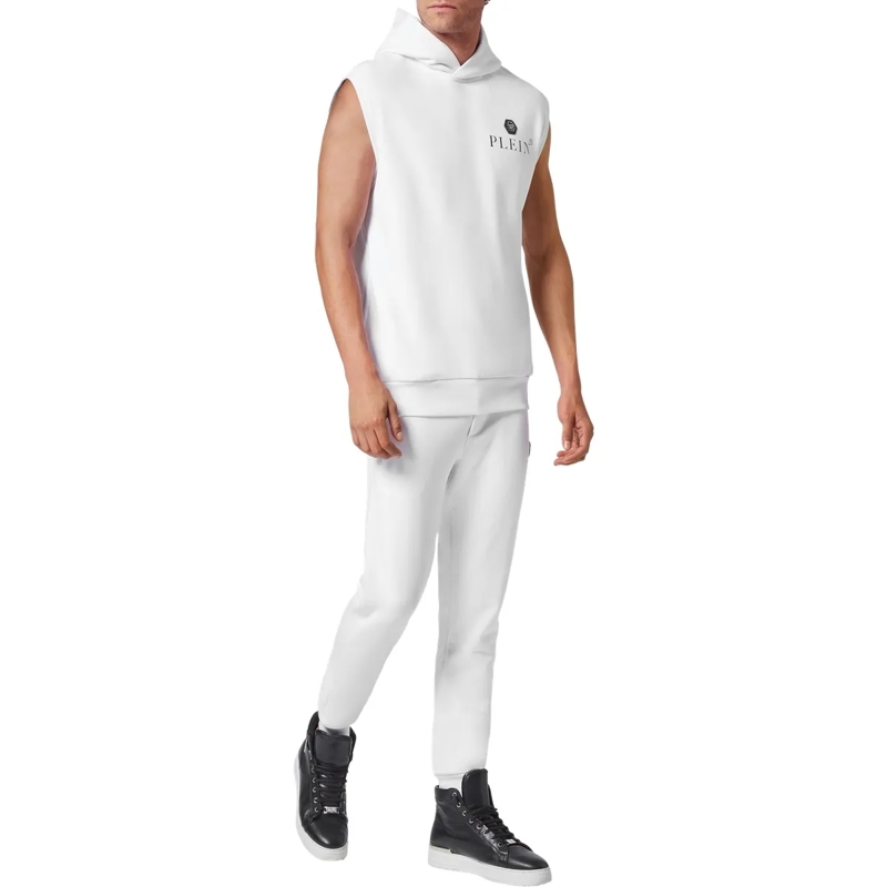 Philipp Plein Top Kapuzen-Sweatshirt Basic weiss(Image 4)