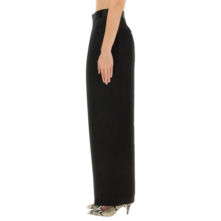 パンツ KHAITE 'Marine' pants Black Marine wide-leg pants in black - Khaite | Mytheresa