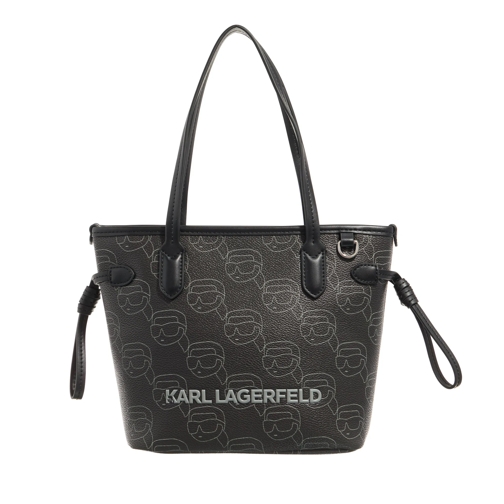 Karl Lagerfeld Mini Bag Ikon Mono Cc Sm Tote Nft Aop Black