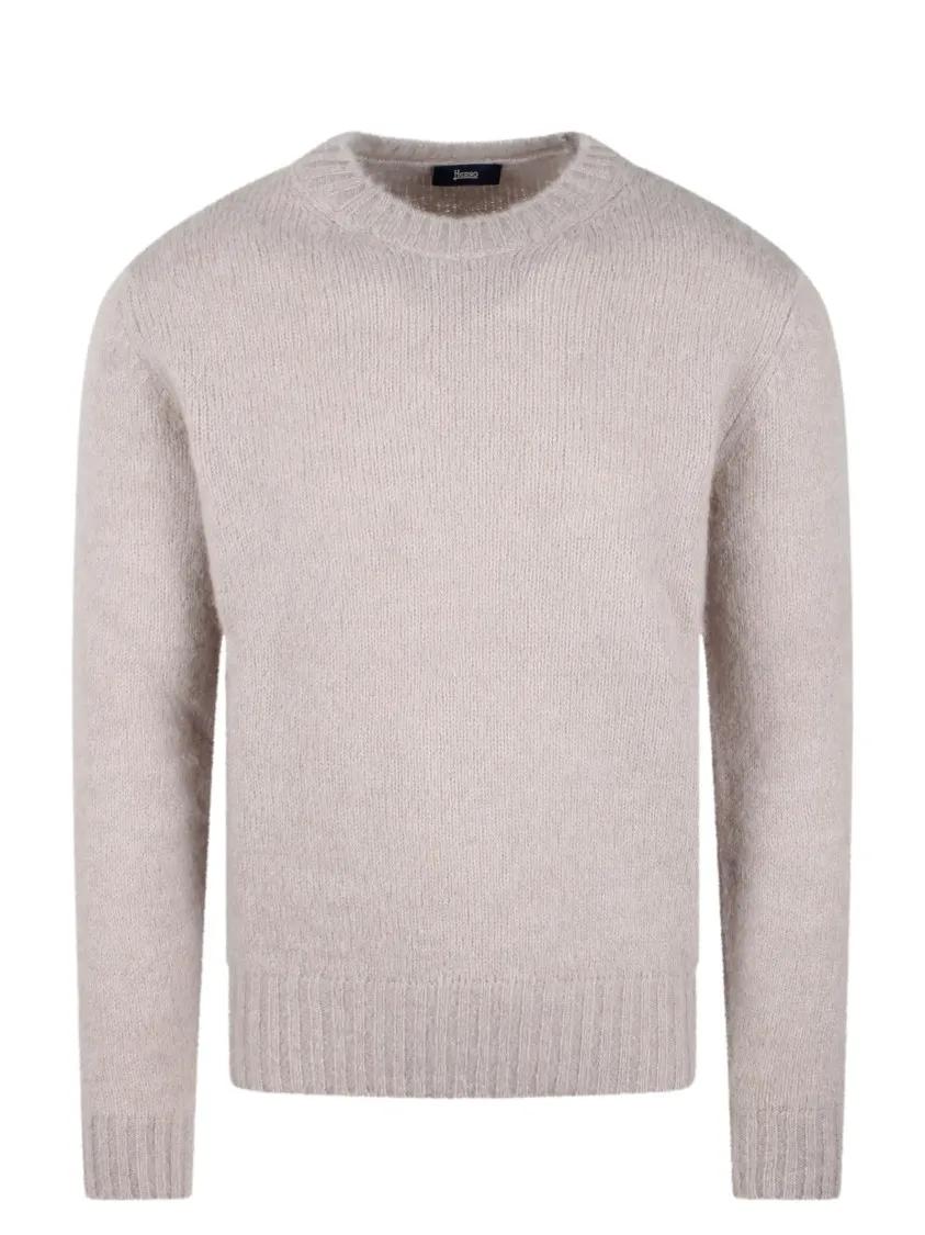 Herno - Alpaca Sweater - Größe 46 - grau