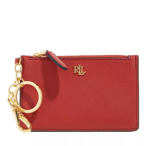 Lauren Ralph Lauren Zip Card Case Small Red Sunstone Porte-cartes