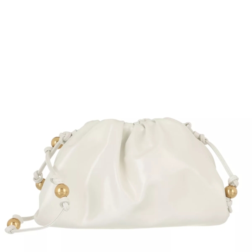 Bottega Veneta Clutch White Gold Crossbody Bag