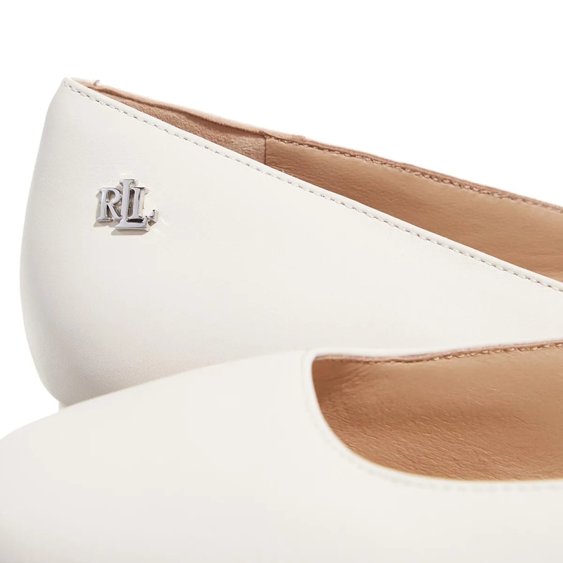 Lauren Ralph Lauren Ballerinas Emellie Bllt Flats Ballet Soft White(Image 5)