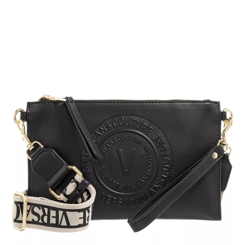 Versace Jeans Couture Range V - V Emblem Black Crossbody Bag