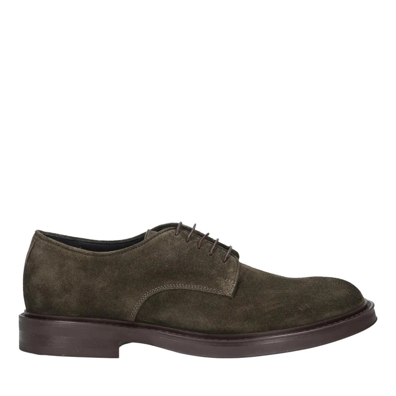 Heinrich Dinkelacker Schnürschuhe Schnürer Florenz Plain V dunkel-grün
