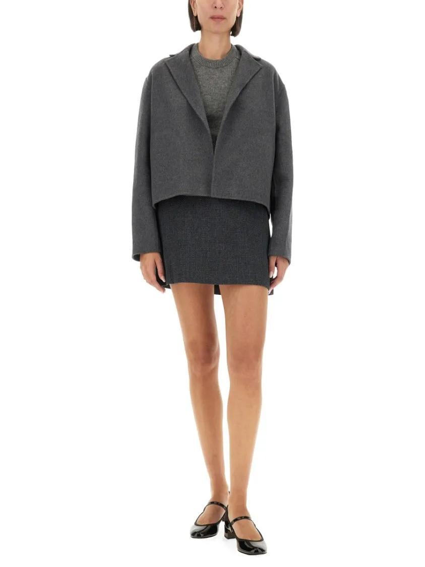 Thumbnail - Theory - Cropped Jacket - Größe M - grau