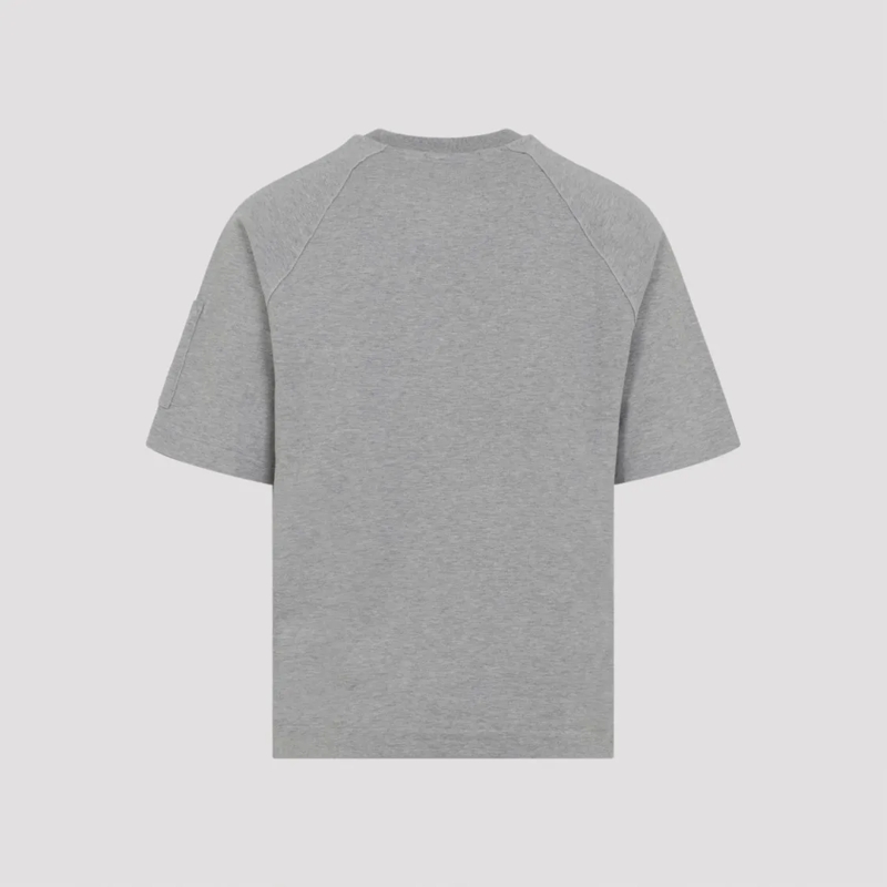 CP Company T-shirt Short-Sleeved Cotton Sweatshirt With Distinctive L Grey