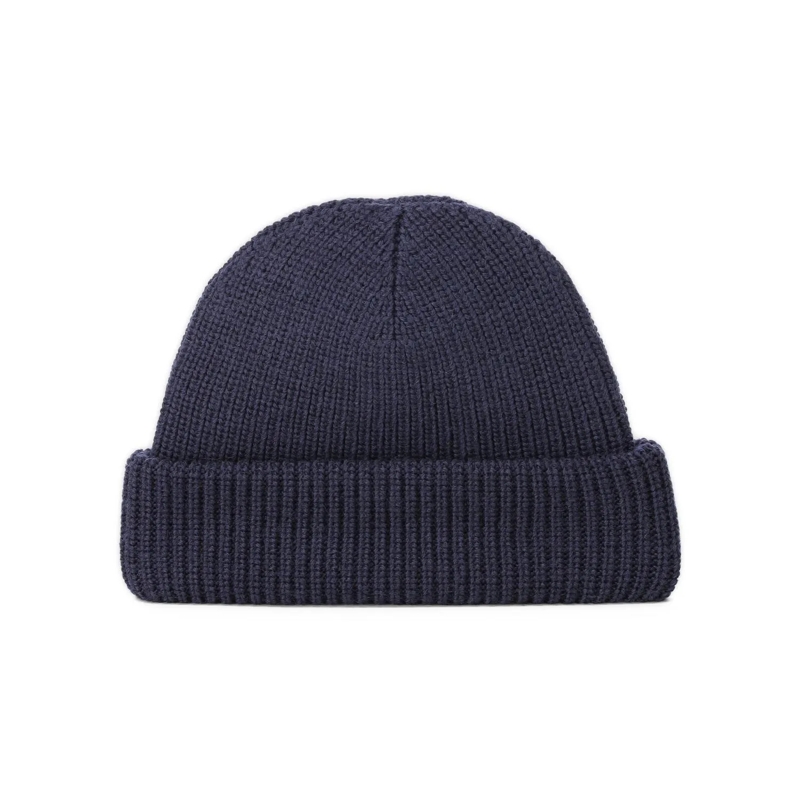 Altea Chapeau en laine Beanie aus Schurwolle Dunkelblau