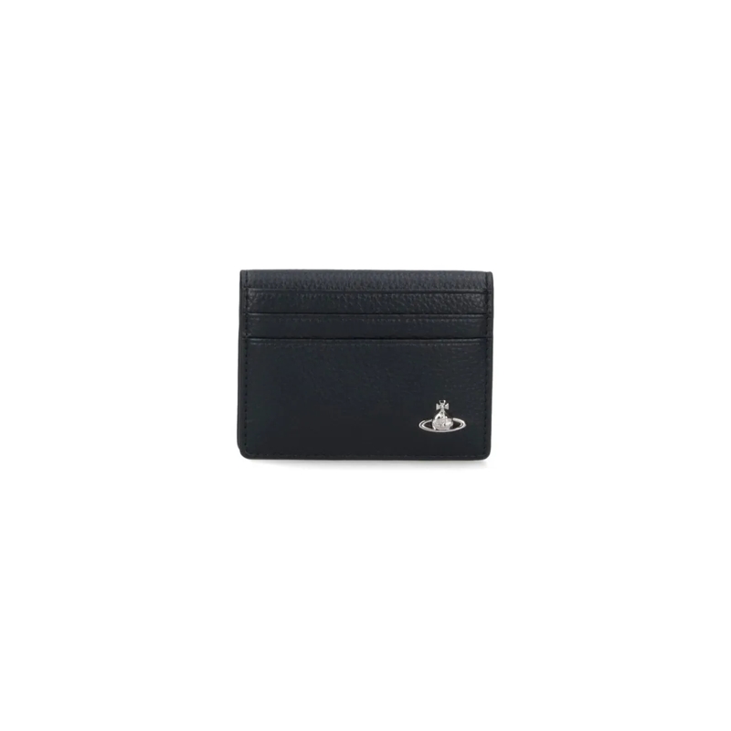 Vivienne Westwood Geldbörse Bi-Fold Cardholder With Silver Orb Logo Black