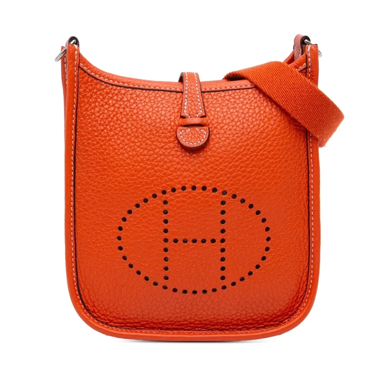 Hermès Sac à bandoulière Clemence Evelyne TPM 16 orange