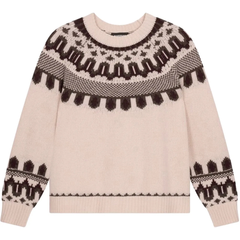 REPEAT CASHMERE  Trui ecru bruin braun