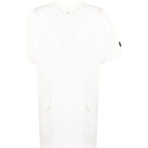 Y-3 T-Shirts Pocket Ss Tee Off White weiß