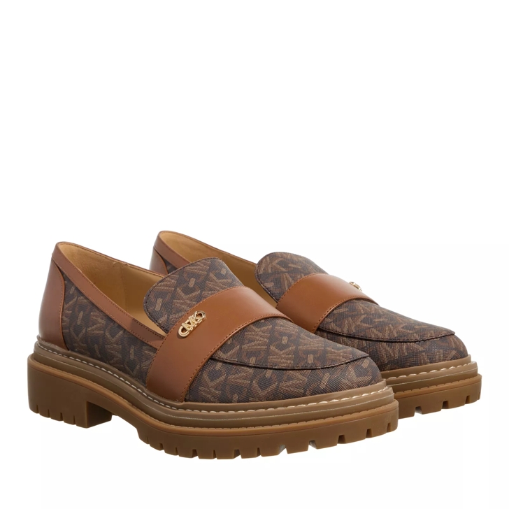 Michael kors cheap brown loafers