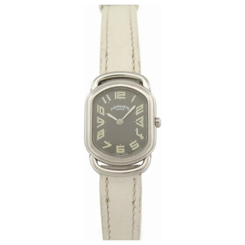 Hermès Automatikuhr HERMES RALLYE RA1.210 QUARZ UHR 20 X 25 MM AUS PAL silber