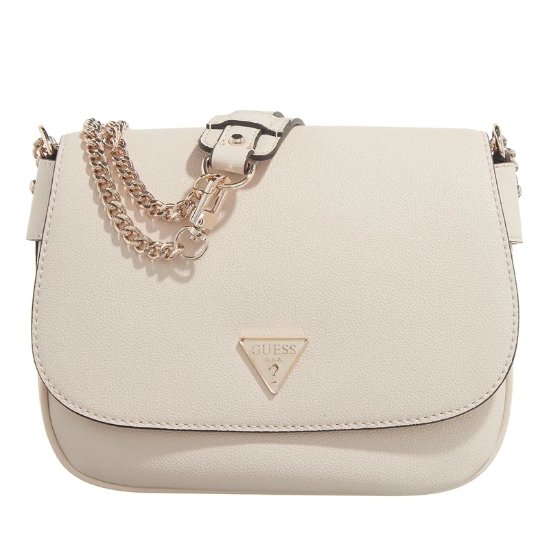 Guess Crossbody Bag Fedora Flap Shoulder Bag Bone
