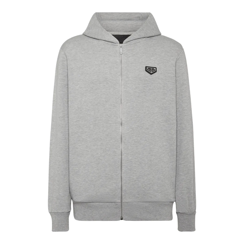 Philipp Plein Top Sweatjacke Mit Kapuze Iconic Plein grau