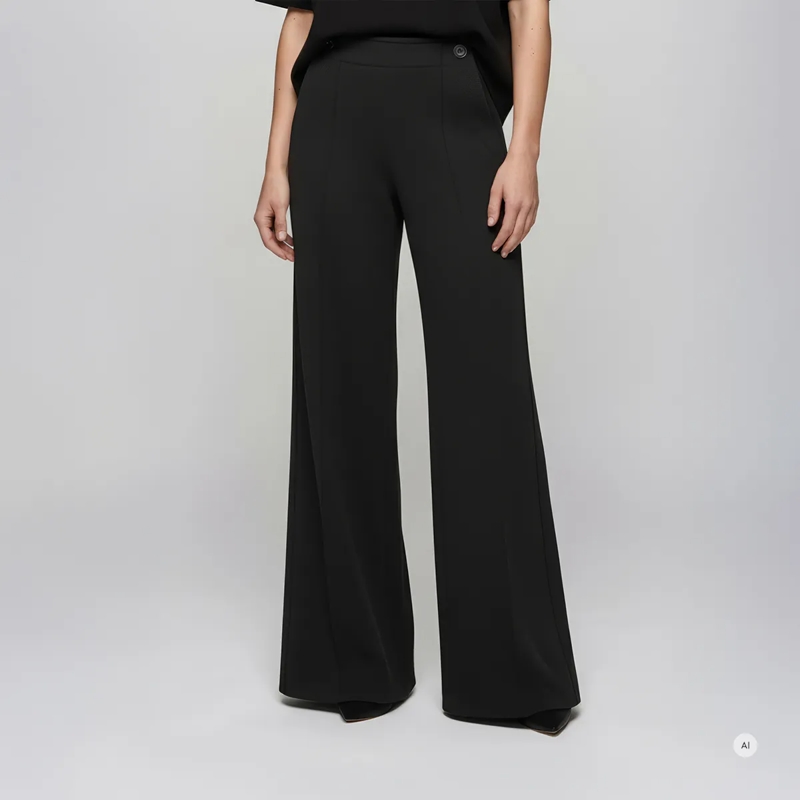 Marc Aurel Stoffhose Diese Wild-Leg-Hose in moderner Matrosenoptik verb schwarz(Image 3)