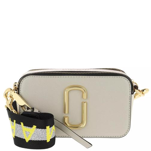 Marc Jacobs Logo Strap Snapshot Small Camera Bag Leather Grey Cameratas
