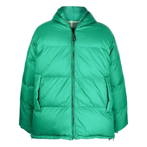 Marni Daunenjacken Reversible Padded Hooded Coat Green