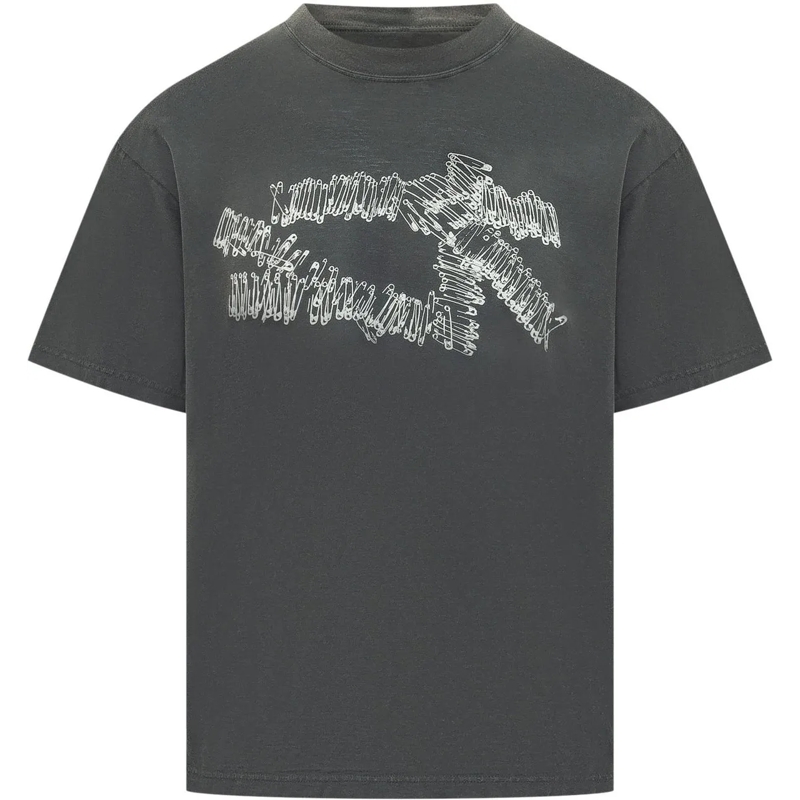 44 Label Group T-Shirt T-shirt con Stampa Grafica dunkelgrau