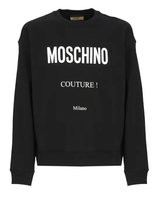 Moschino - Cotton Logoed Sweatshirt - Größe M - schwarz