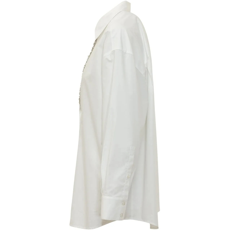 Pinko Bluse Capirai Camicia con Applicazioni weiß(Image 3)