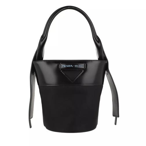 Prada Ouverture Bucket Bag Nylon Black Bucket Bag