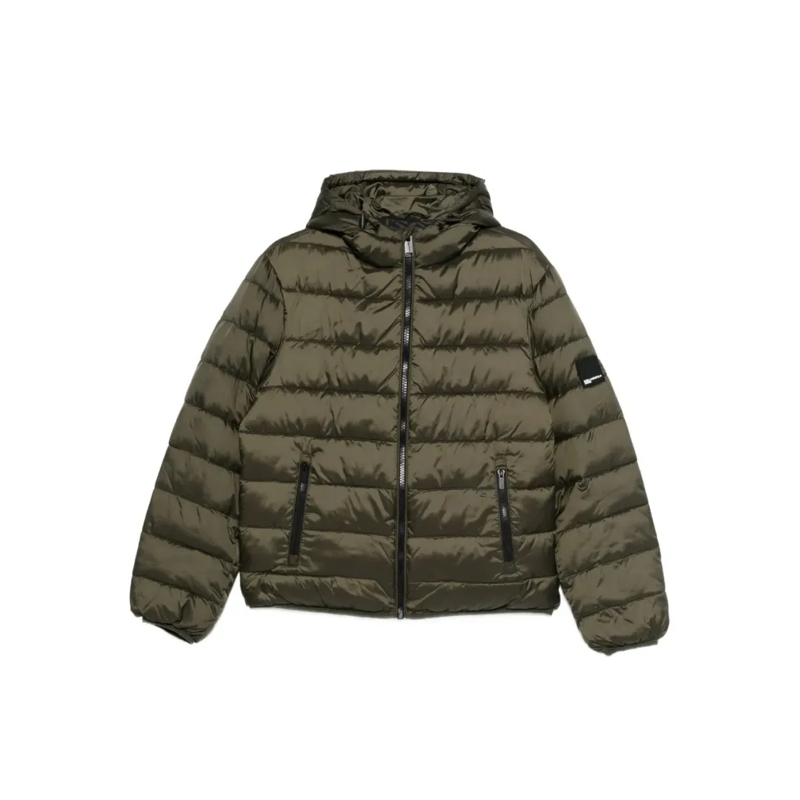 Karl Lagerfeld Daunenjacke Structured Minimalist Jacket With Front Zipper Clo Green